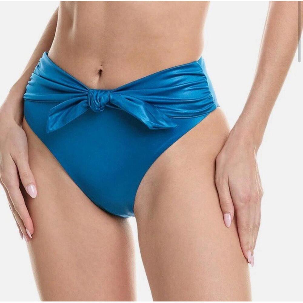 NWT Agua Bendita Womens Isabella Nettuno Bikini Bottom Size 2XL Dark Blue